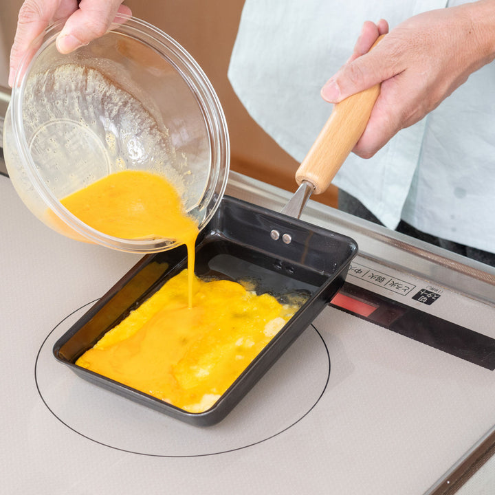 フライパン鉄製玉子焼き器11.5×17cm鉄炎の技IH対応
