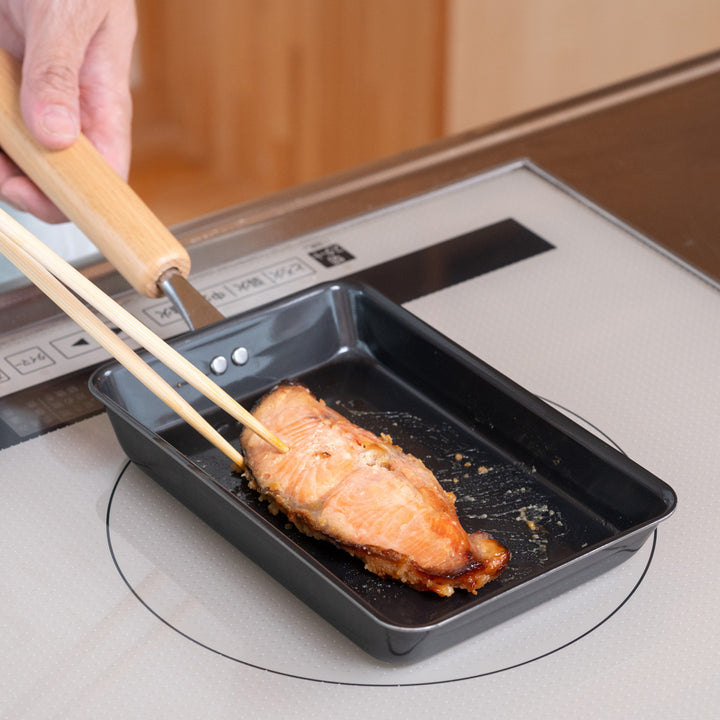 フライパン鉄製玉子焼き器11.5×17cm鉄炎の技IH対応