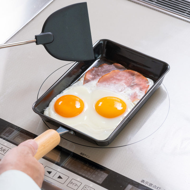 フライパン鉄製玉子焼き器11.5×17cm鉄炎の技IH対応