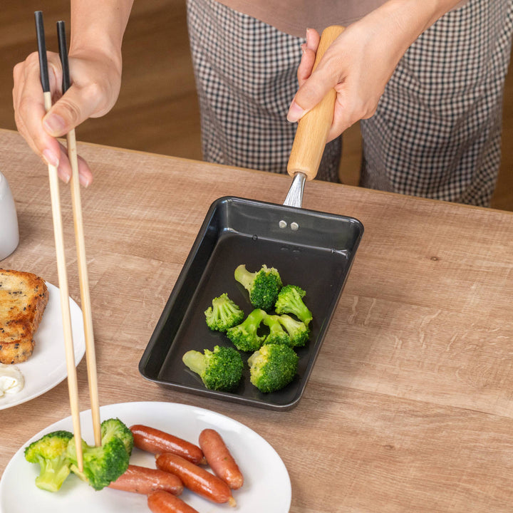 フライパン鉄製玉子焼き器11.5×17cm鉄炎の技IH対応