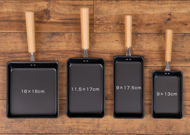 フライパン鉄製玉子焼き器16×16cm鉄炎の技IH対応