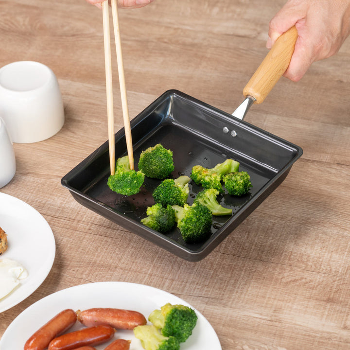 フライパン鉄製玉子焼き器16×16cm鉄炎の技IH対応
