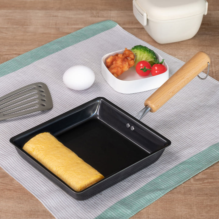 フライパン鉄製玉子焼き器16×16cm鉄炎の技IH対応