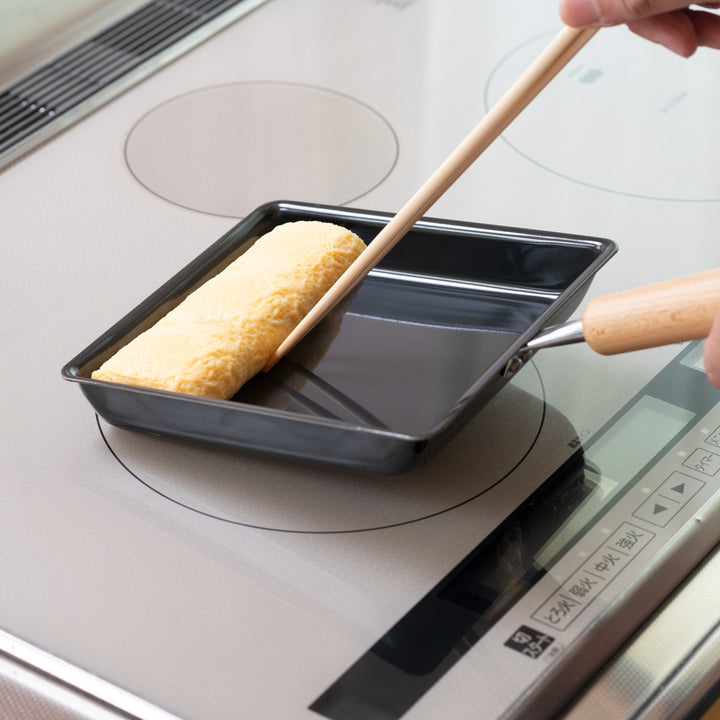 フライパン鉄製玉子焼き器16×16cm鉄炎の技IH対応
