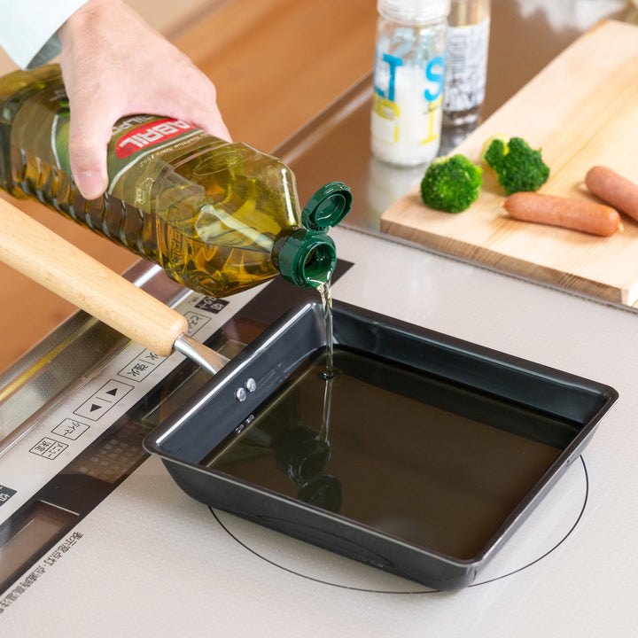 フライパン鉄製玉子焼き器16×16cm鉄炎の技IH対応