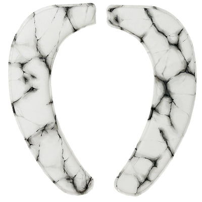 便座クッション さらふわ マーブル柄