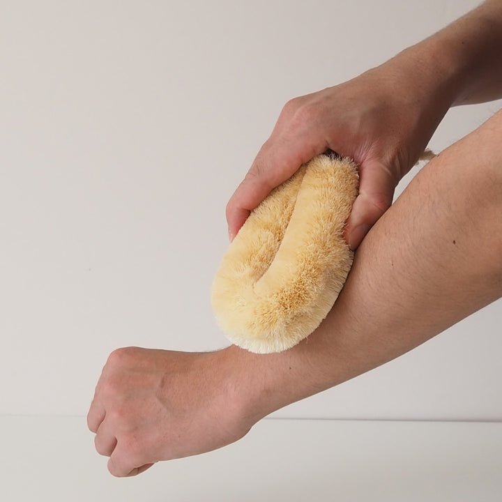 亀の子束子西尾商店ボディたわしサトオさんとてもやわらかい