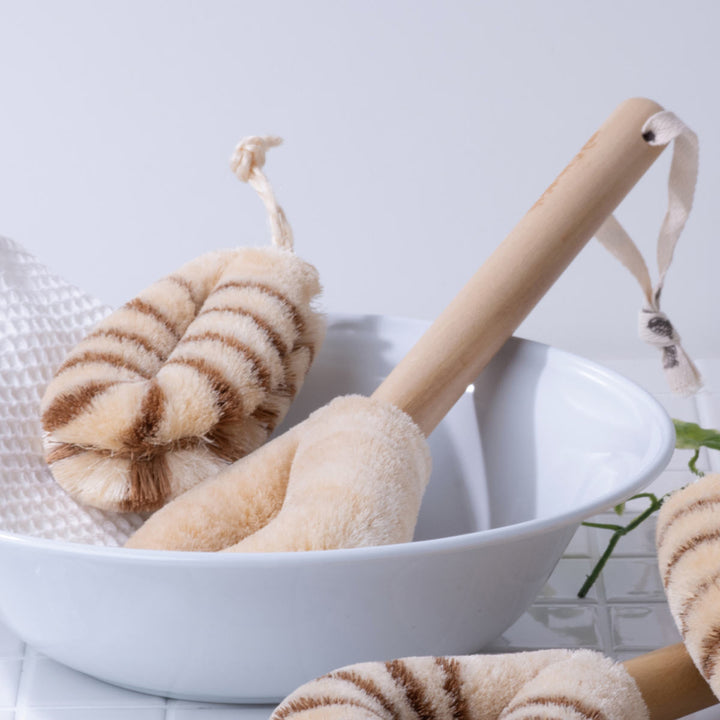 亀の子束子西尾商店ボディたわし柄付サトオさんとてもやわらかい