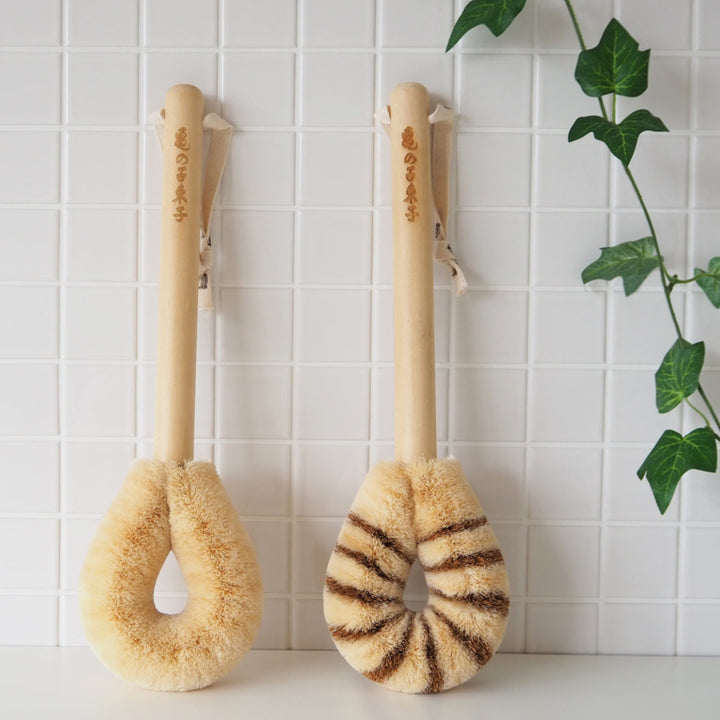 亀の子束子西尾商店ボディたわし柄付サトオさんとてもやわらかい