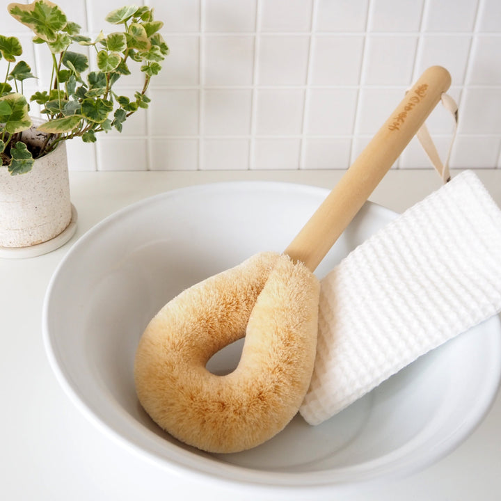 亀の子束子西尾商店ボディたわし柄付サトオさんとてもやわらかい