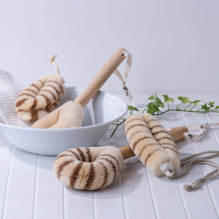 亀の子束子西尾商店ボディたわしひも付タムラさんやわらかい