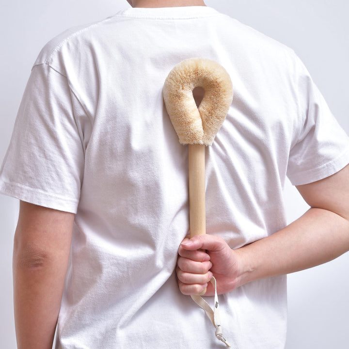 亀の子束子西尾商店ボディたわし柄付タムラさんやわらかい