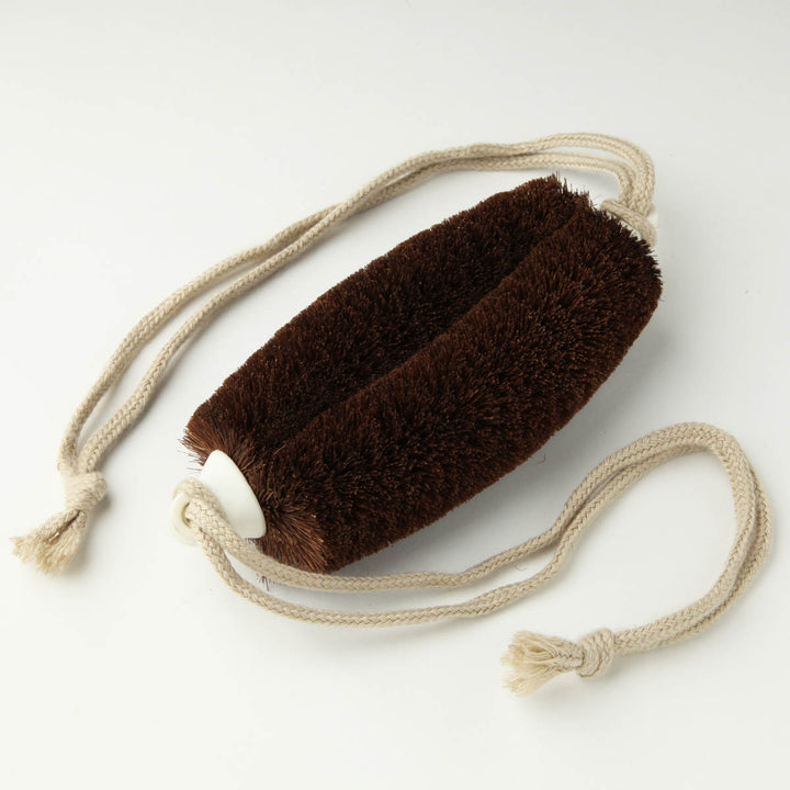 亀の子束子西尾商店ボディたわしひも付ナリタくんややかため