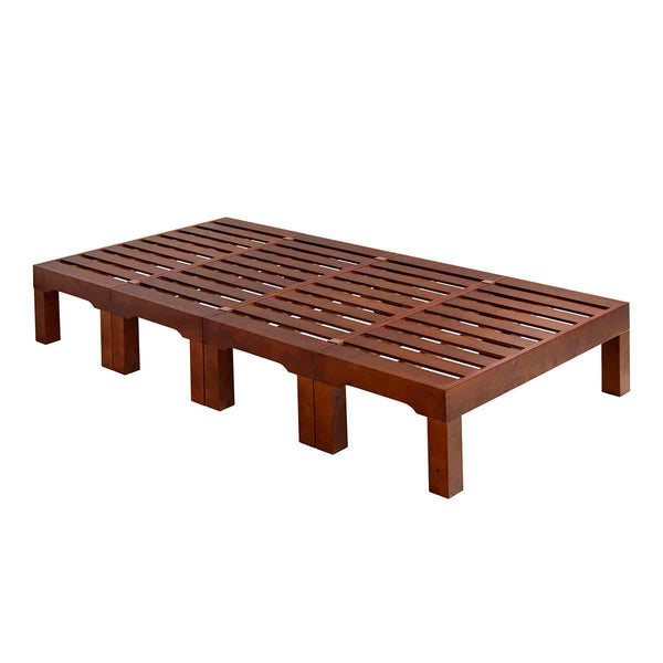 ベッドシングル分割式脚取り外し可能ステージタイプ天然木耐荷重200kg