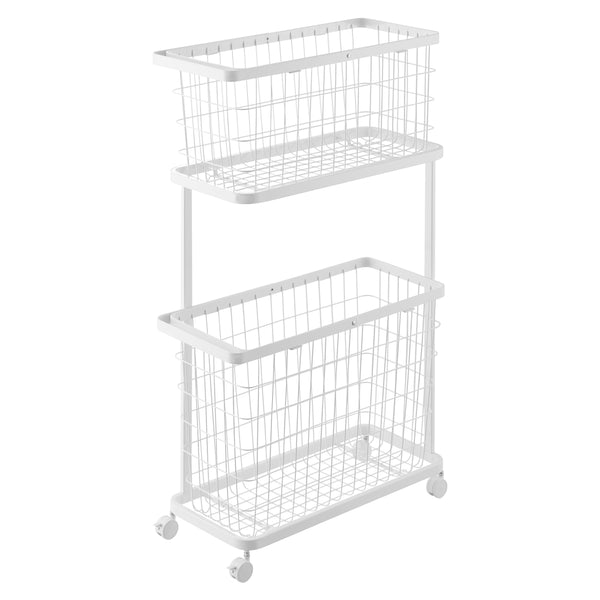 山崎実業towerランドリーワゴン＋バスケットタワースリム