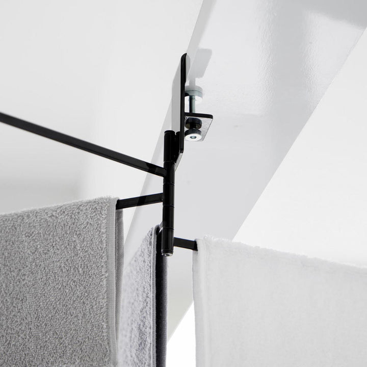 山崎実業tower360度回転できる室内物干しタオルハンガータワー