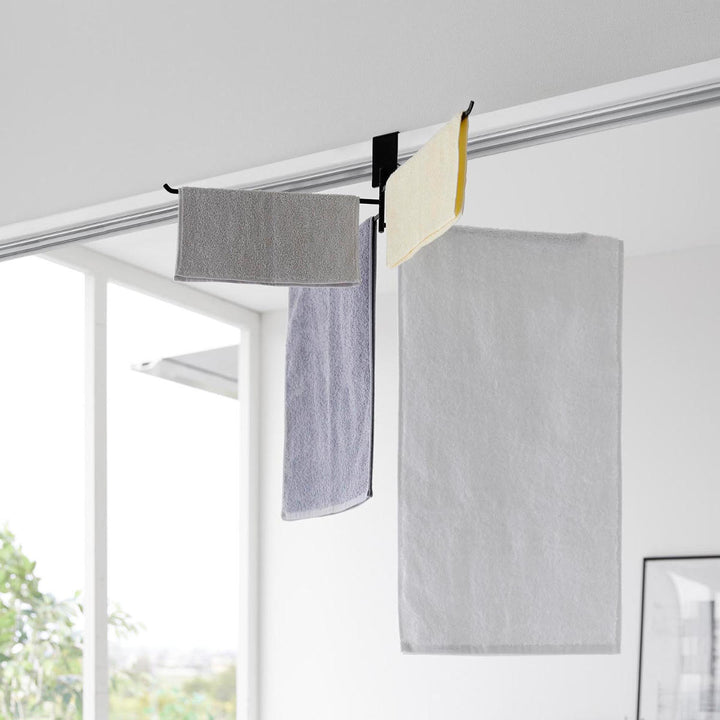 山崎実業tower360度回転できる室内物干しタオルハンガータワー