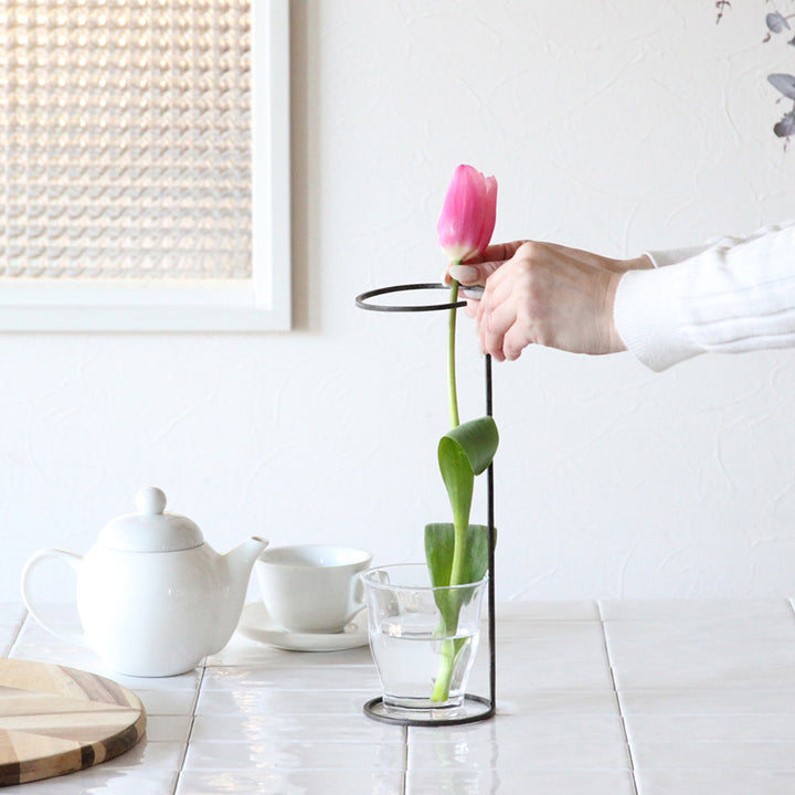 支柱ジョセフアイアンフラワーサポートワイヤースタンドLサイズ