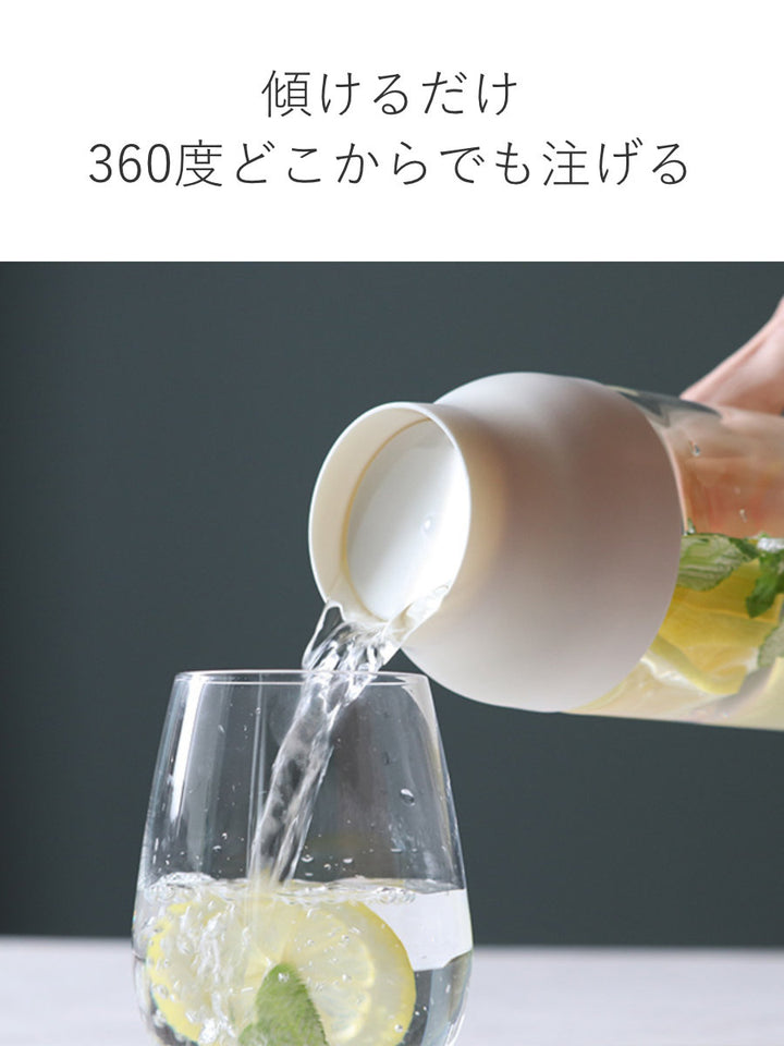 キントーKINTO冷水筒ピッチャー耐熱700mlガラスCAPSULEカプセル