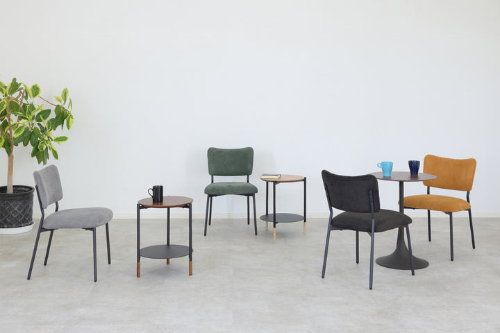 ダイニングチェア座面高43cmCORALファブリック