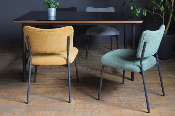 ダイニングチェア座面高43cmCORALファブリック