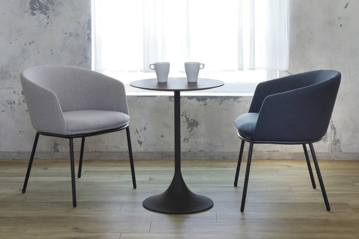 ダイニングチェア座面高44.5cmNAVE肘掛け付きファブリック