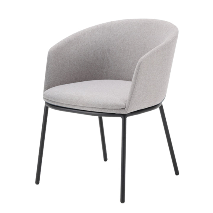 ダイニングチェア座面高44.5cmNAVE肘掛け付きファブリック