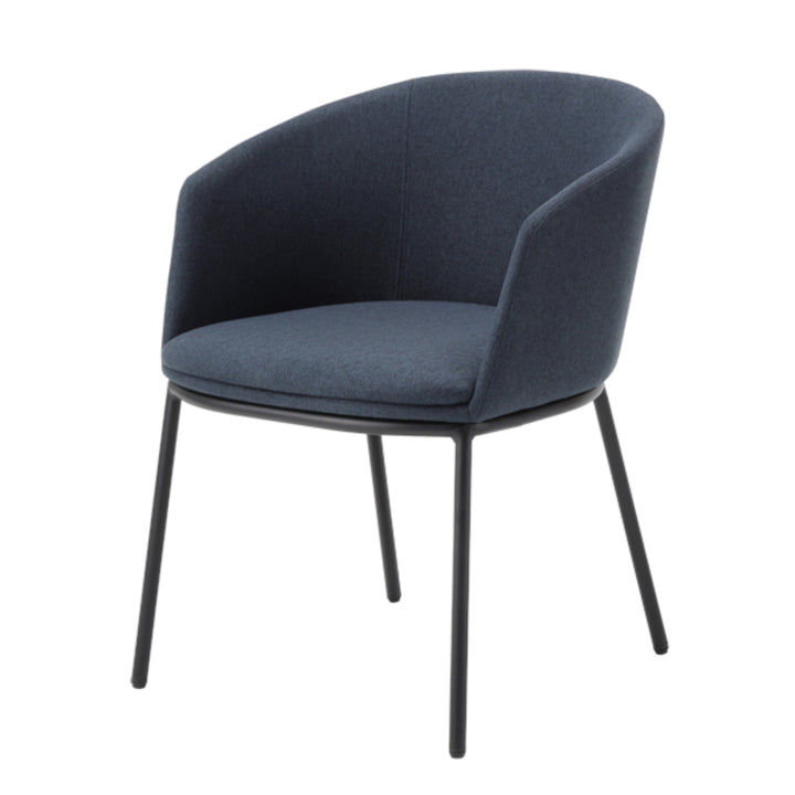 ダイニングチェア座面高44.5cmNAVE肘掛け付きファブリック