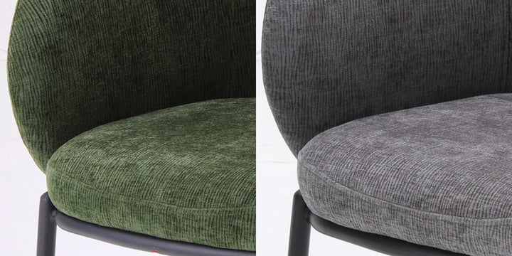 ダイニングチェア座面高43.5cmBALENA肘掛け付きファブリック