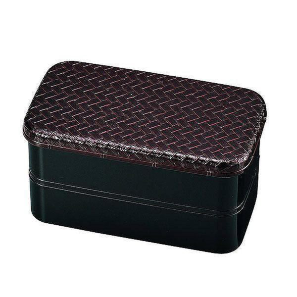 お弁当箱2段HAKOYAあじろ長角二段弁当M700mlランチボックス