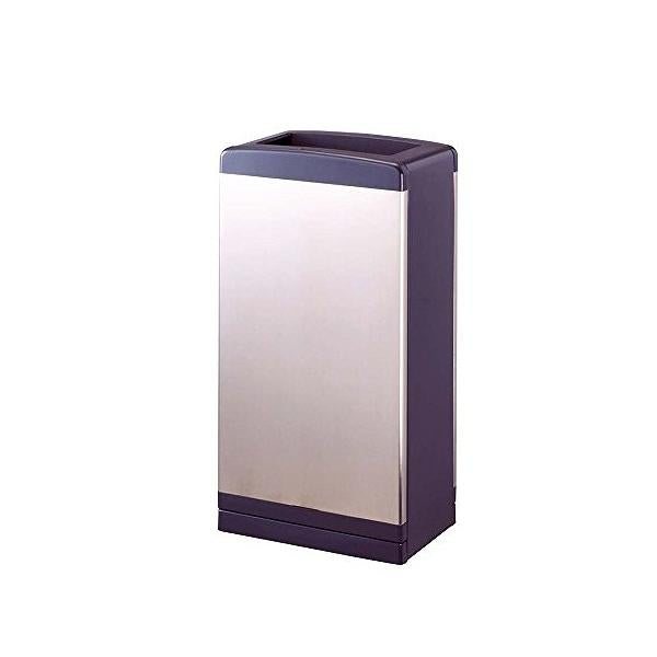 業務用ゴミ箱 屋内用 クリンボックス スチール製 前面ステンレス 25L