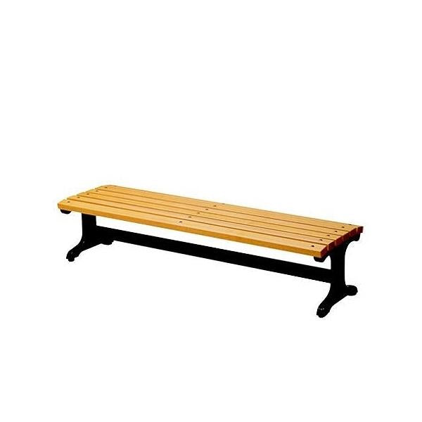 【法人限定】 業務用 屋内用木製ベンチ 背なしタイプ 180cm 3～4人掛け