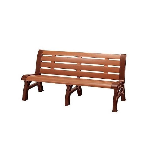 【法人限定】 業務用 屋外用木調エコベンチ 160cm 2～3人掛け