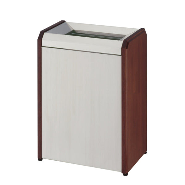 【法人限定】 業務用ゴミ箱 屋内用 クリンダスト ステンレス/木製側板 65L