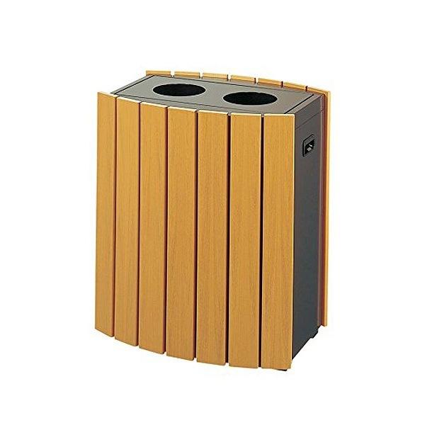 【法人限定】 業務用ゴミ箱 木調 クリンボックス 43L 丸穴タイプ