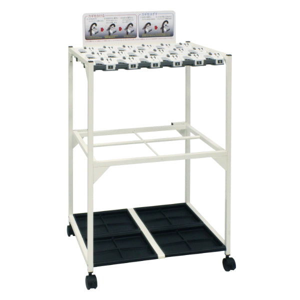 【法人限定】 傘立て 業務用 18本 ダイヤル錠 キャスター付 屋内用