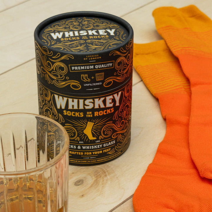 グラスSUCKUKソックス・ウイスキーオンザロック