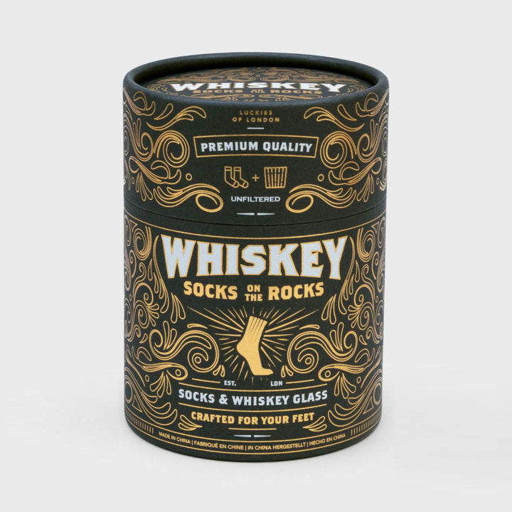 グラスSUCKUKソックス・ウイスキーオンザロック