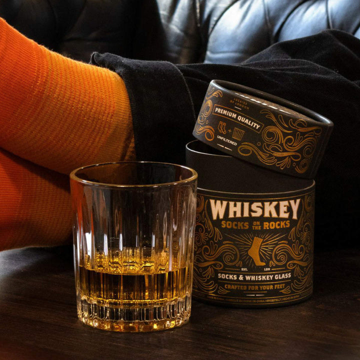 グラスSUCKUKソックス・ウイスキーオンザロック