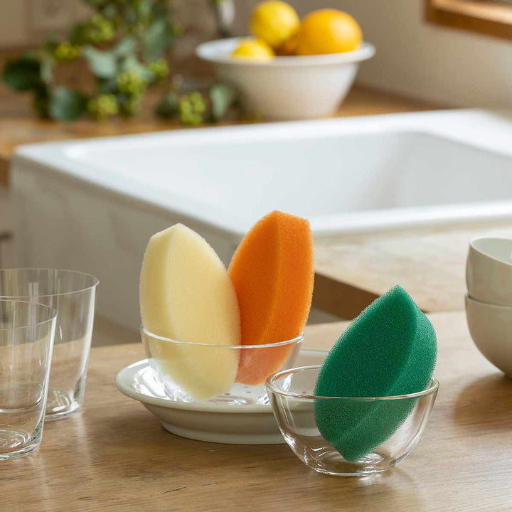 キッチンスポンジ亀の子束子亀の子スポンジDo木の葉型