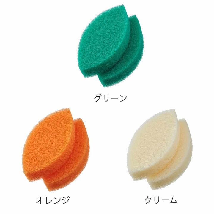 キッチンスポンジ亀の子束子亀の子スポンジDo木の葉薄型2個入