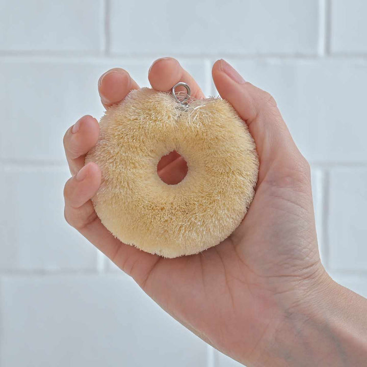 キッチンタワシ亀の子束子白いたわしサイザル麻小