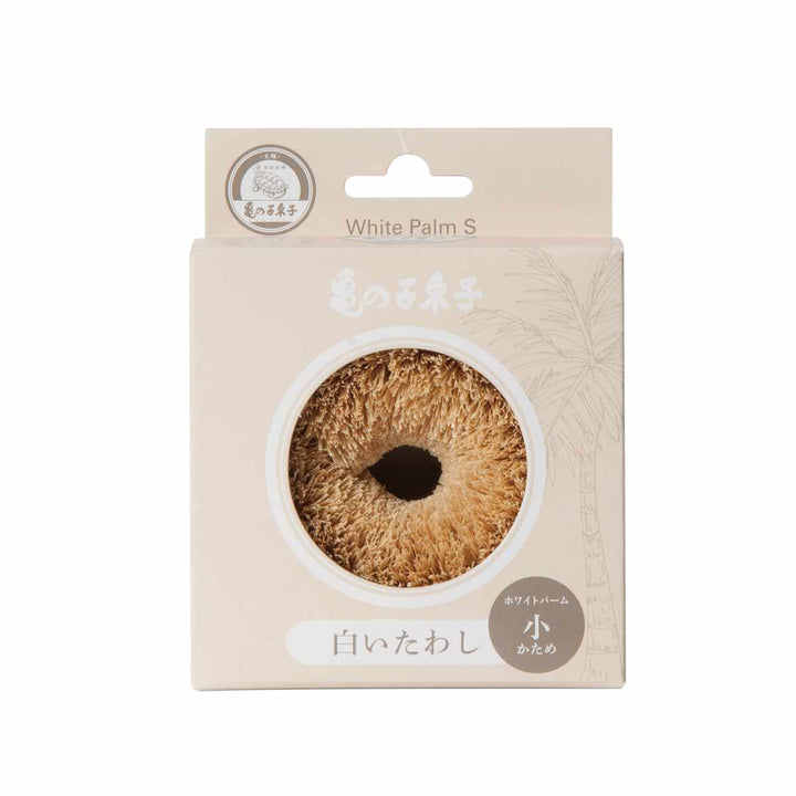 キッチンタワシ亀の子束子白いたわしホワイトパーム小
