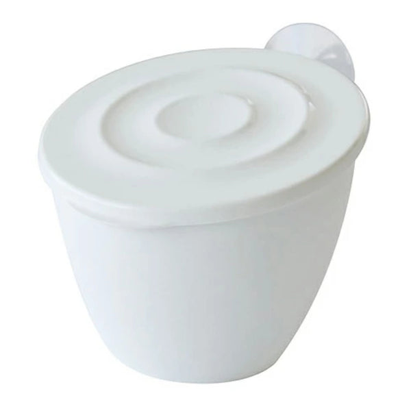 三角コーナー水切りポットシンクトラッシュフタ付き吸盤付きAg＋銀イオン入り