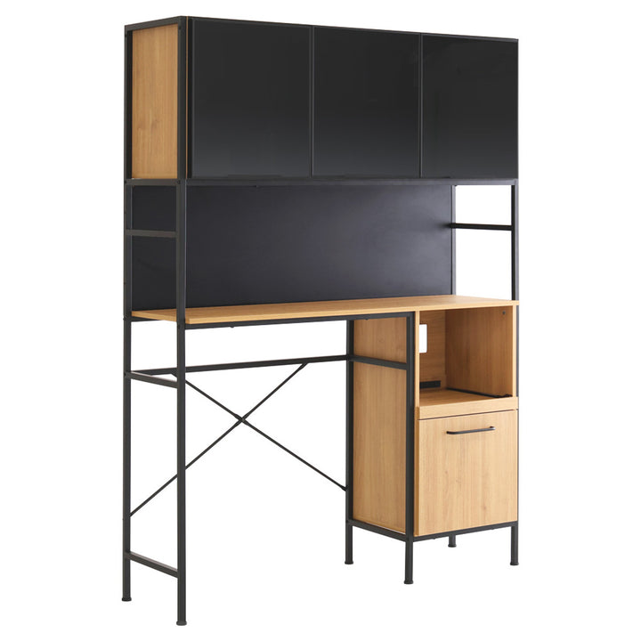 ゴミ箱上ラック幅136cmヴィンテージ調スライド棚可動棚マグネット収納