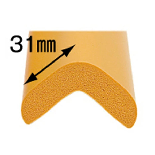 【在庫処分特価】ベビー安心クッション小幅3.1cm×40cmコーナークッションコーナーガード2本入イエロー