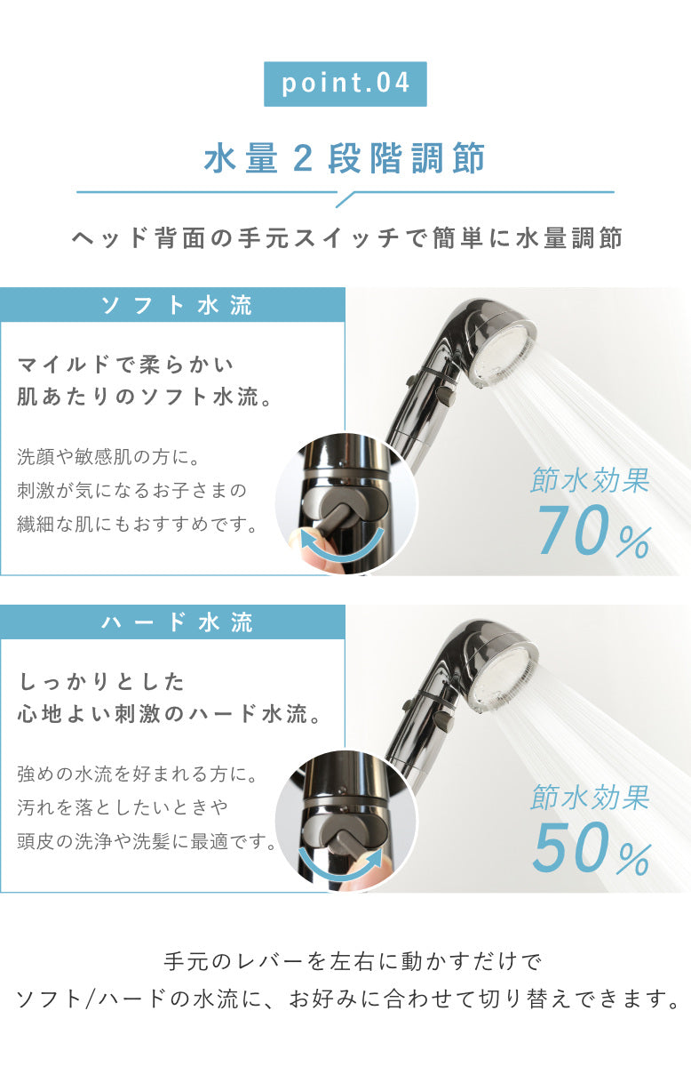 シャワーヘッド 節水 ステンレスホースセット シルクシャワーシリーズ