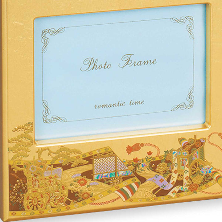 フォトフレームダブルフォトフレーム箔工芸山中塗