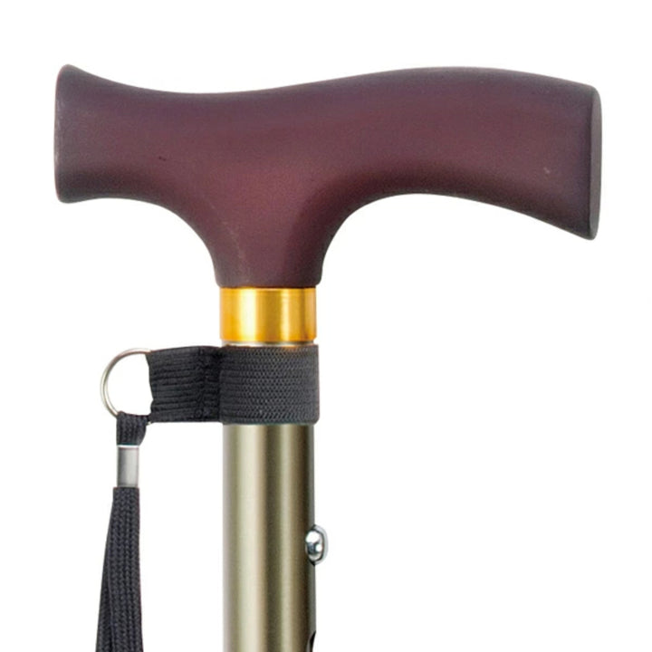 杖ステッキ折りたたみ杖エコノミーステッキ太身アルミ製OT-001