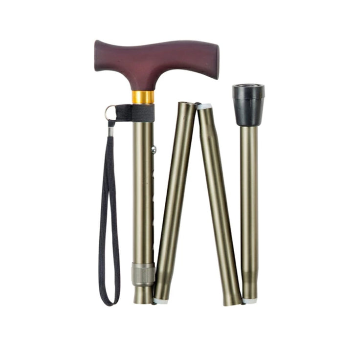 杖ステッキ折りたたみ杖エコノミーステッキ太身アルミ製OT-001